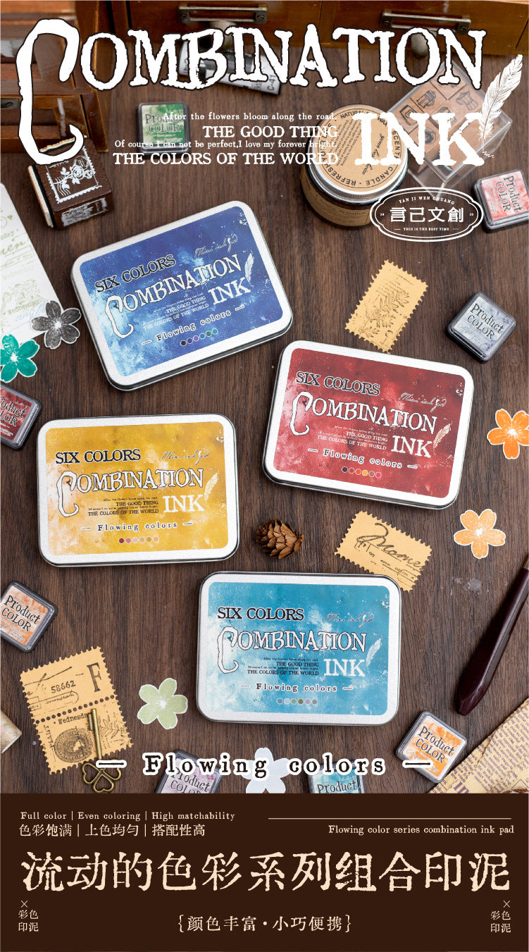 Yanji Distressed Inks | 6 inks in each case - Available in 4 different hues