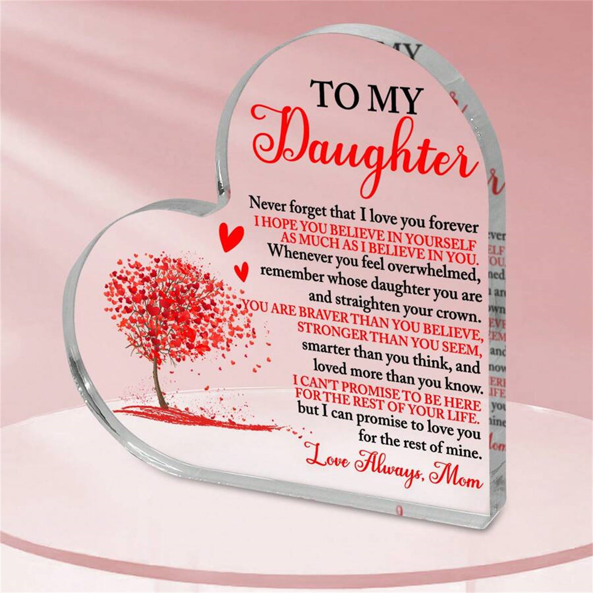 Gifts of Love | Transparent Acrylic Table Ornaments