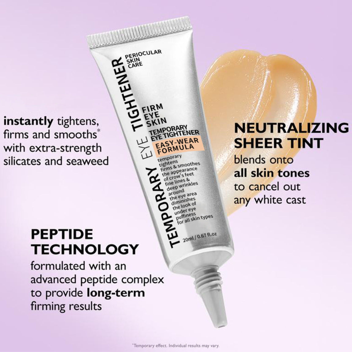 Temporary Eye Tightener | Skincare Gel - Instantly Smooth & Lift