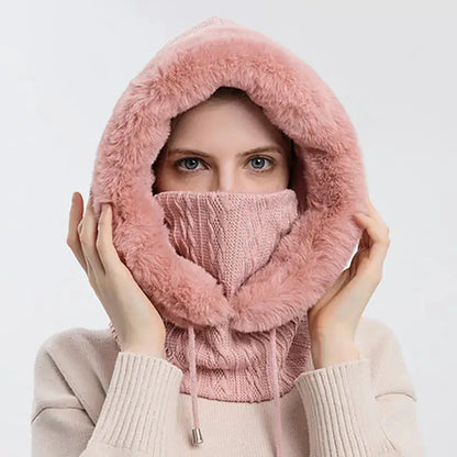 CozyWrap | Fluffy One-Piece Hat – Snuggle Into Warmth!