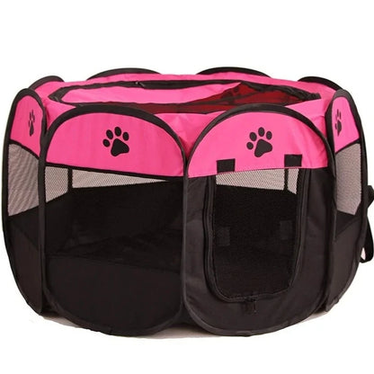 Portable Foldable Pet Playpen - Dog & Cat Travel Corral - Small & Large Available