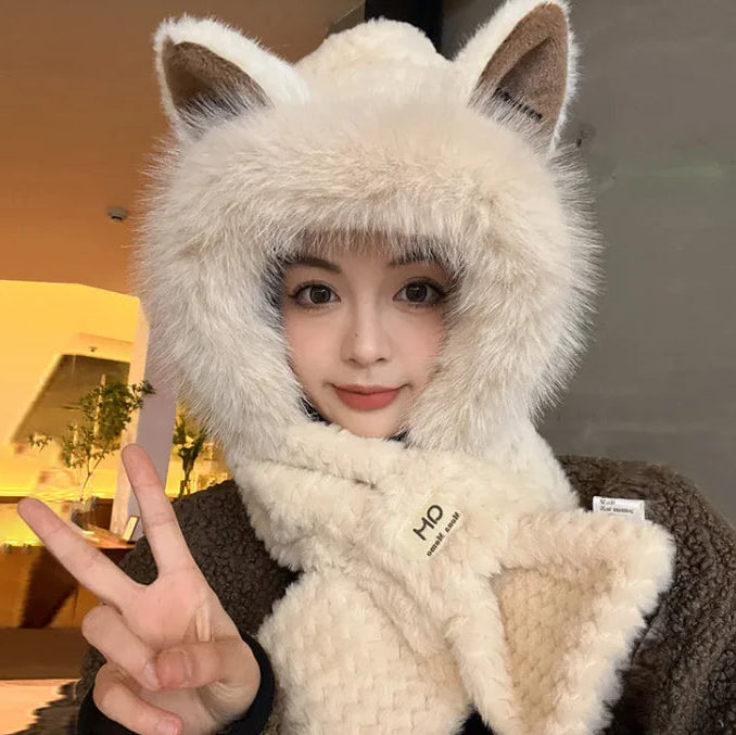 Furry Fox Ear Hat | Cozy, Playful, and Perfect for Winter's Chilly Fun!