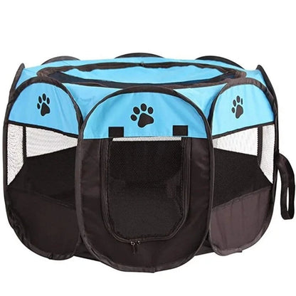 Portable Foldable Pet Playpen - Dog & Cat Travel Corral - Small & Large Available