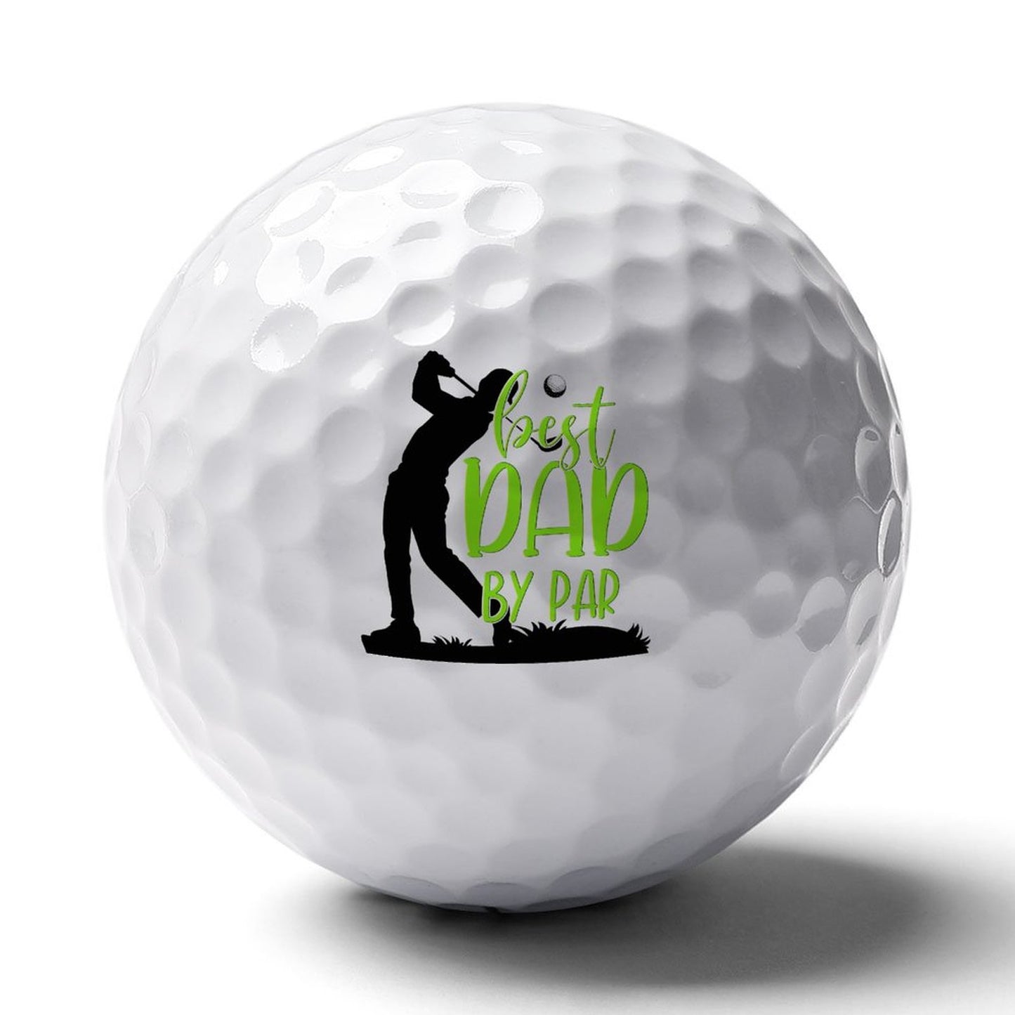 Best Dad By Par | Two-Layer Golf Ball – Fun Gift for Golf Dads