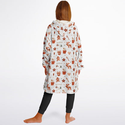 Boho Retro Christmas Youth Snug Hoodie