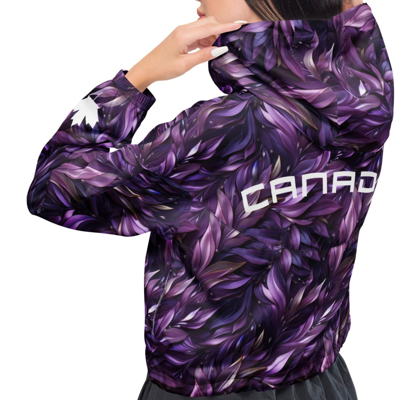 Glorious Purple CANADA - Women’s Cropped Windbreaker