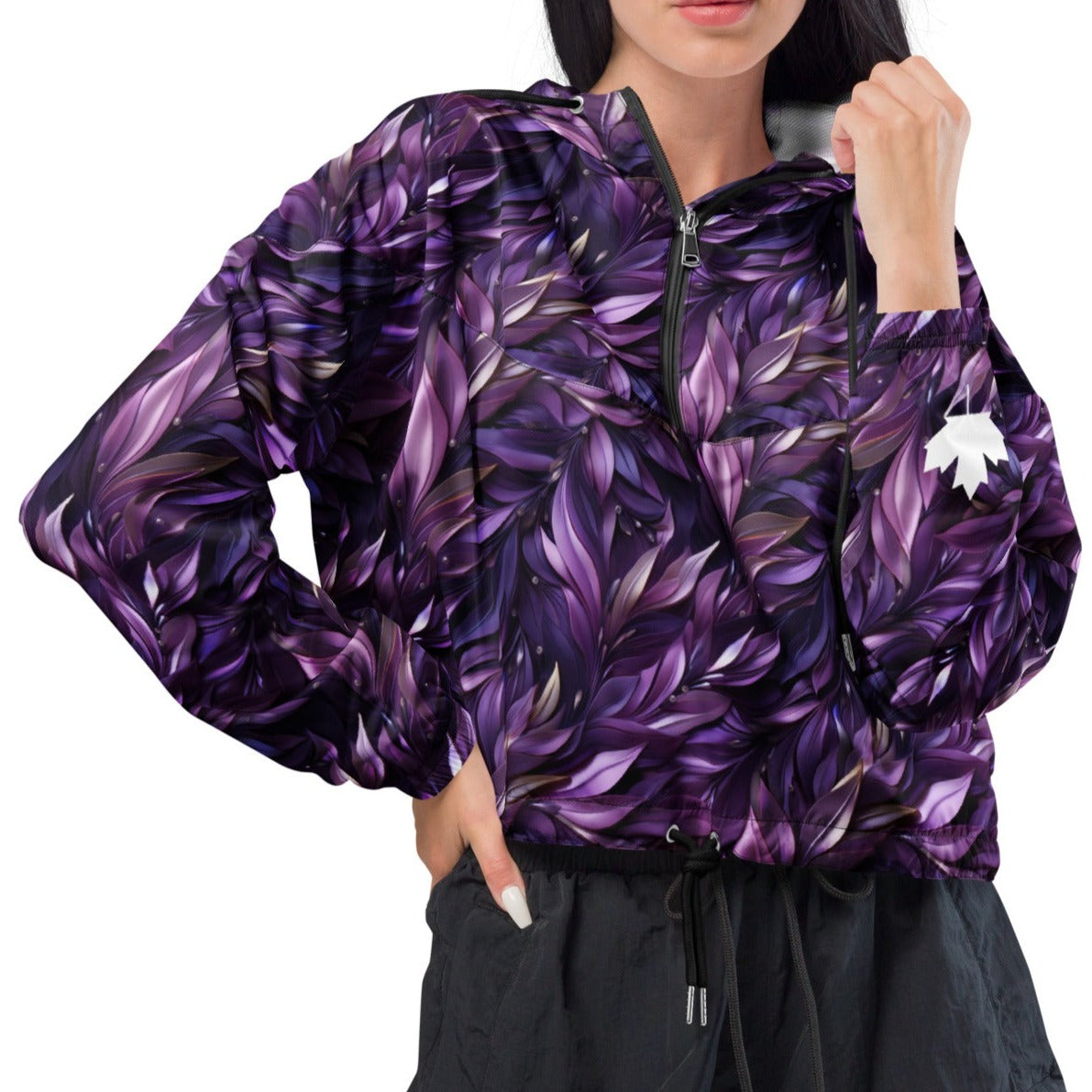Glorious Purple CANADA - Women’s Cropped Windbreaker