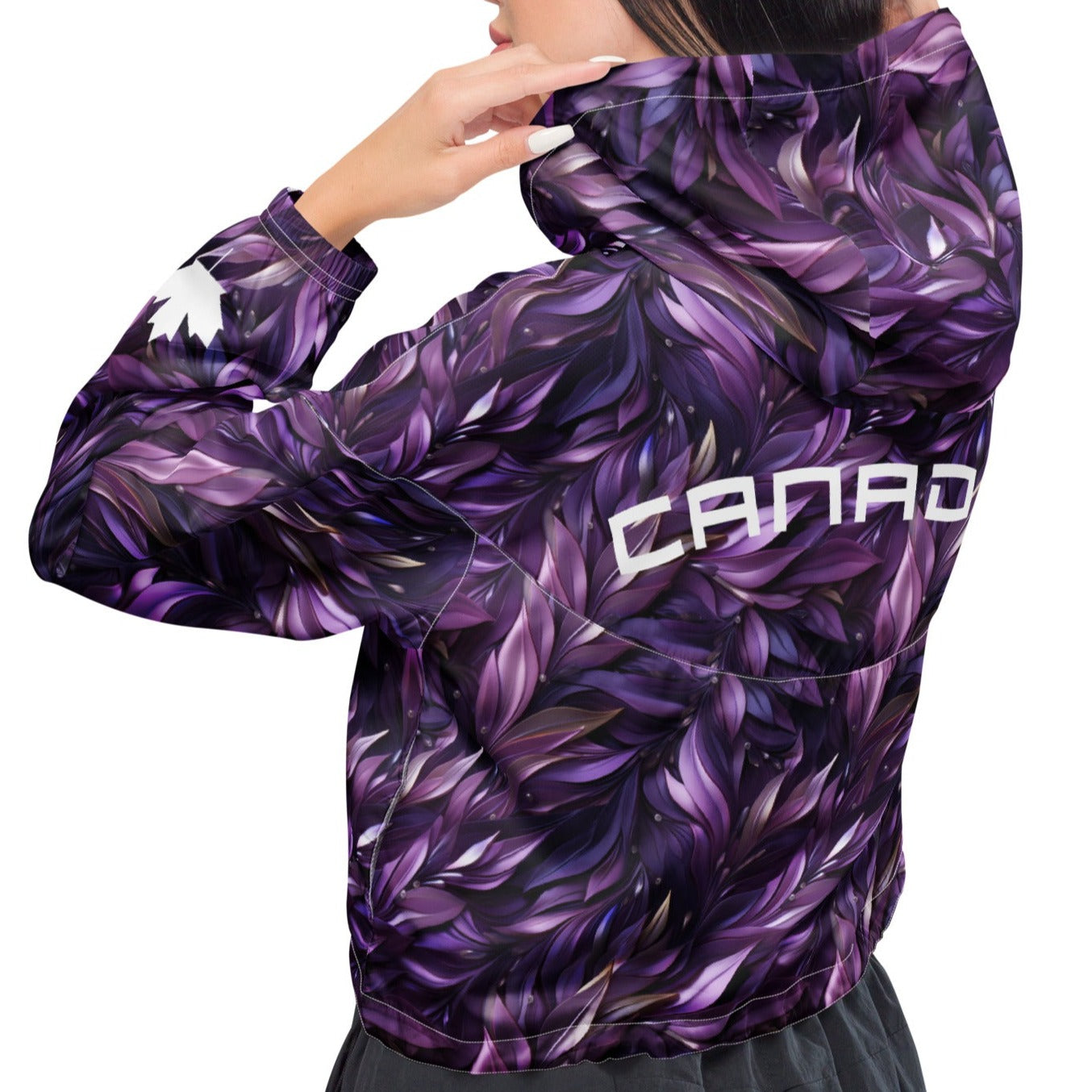 Glorious Purple CANADA - Women’s Cropped Windbreaker