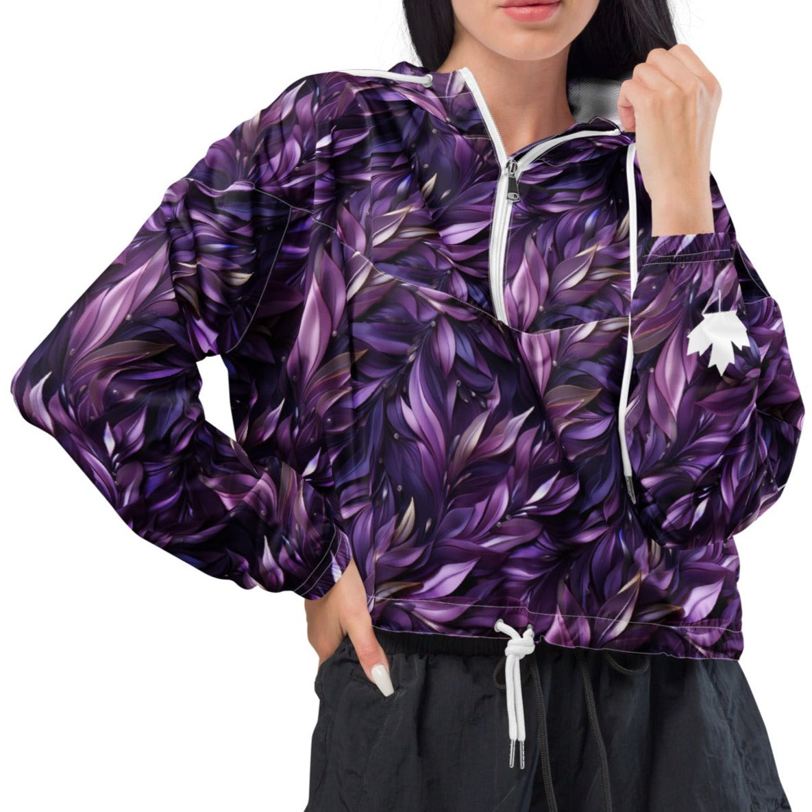 Glorious Purple CANADA - Women’s Cropped Windbreaker