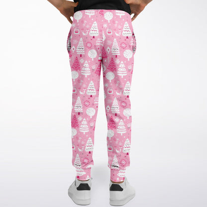 Pink Winter Wonderland - Fashion Kids/Youth Jogger - AOP