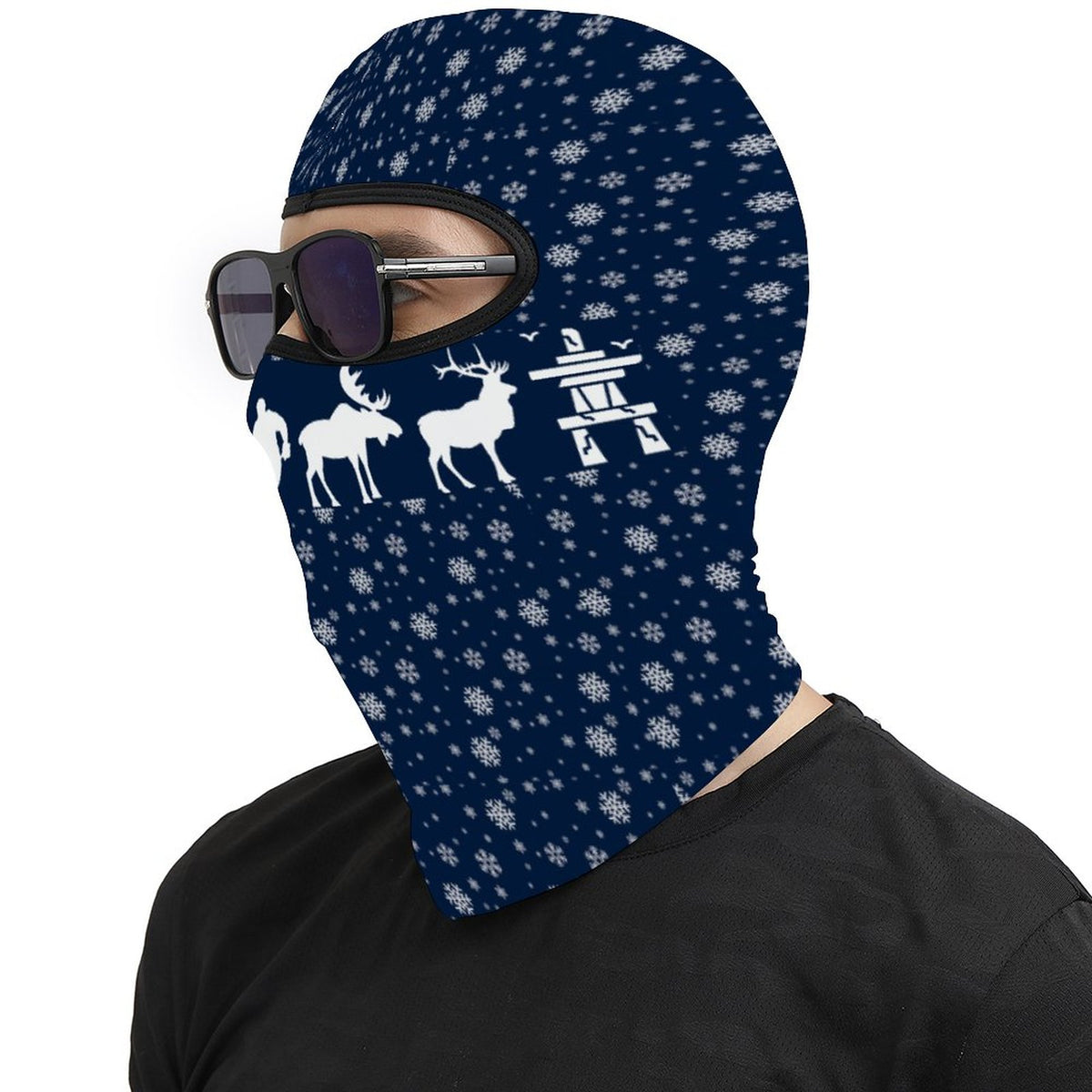 Snowfall | Full Face Balaclava Mask - Stretchy All-Season Outdoor Face Covering