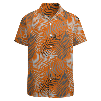 Tropical Fern Button Up Hawaiian Shirt - Perfect for your Summer Getaway!