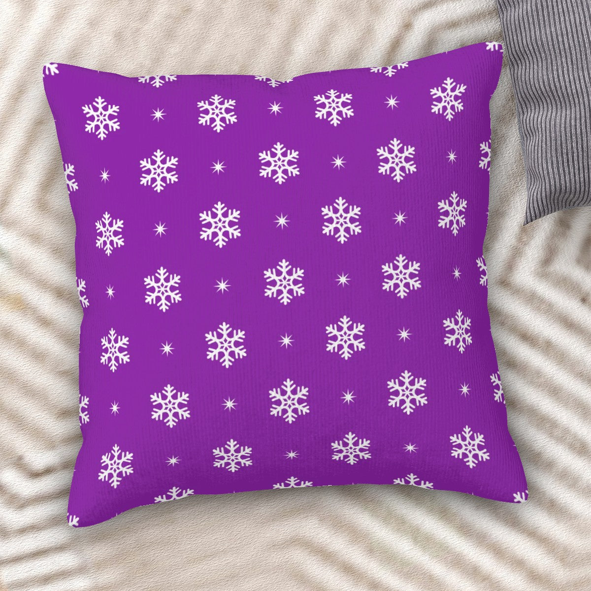 Corduroy Throw Pillow Covers with Core (Double-Sided Design)