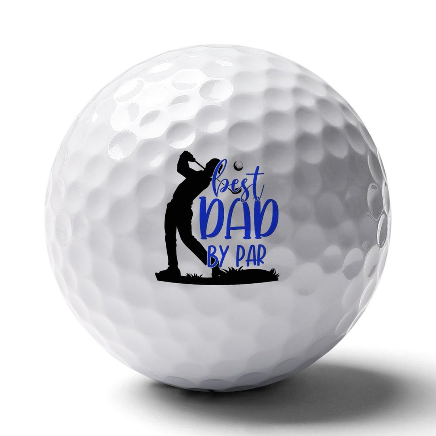 Best Dad By Par | Two-Layer Golf Ball – Fun Gift for Golf Dads