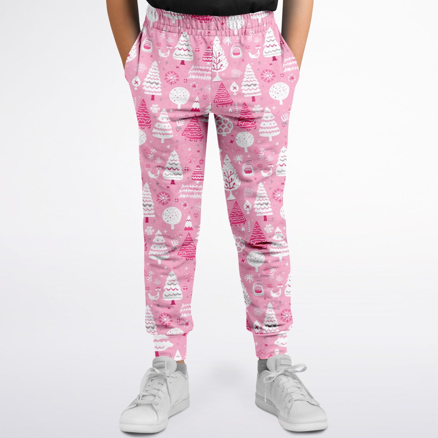 Pink Winter Wonderland - Fashion Kids/Youth Jogger - AOP