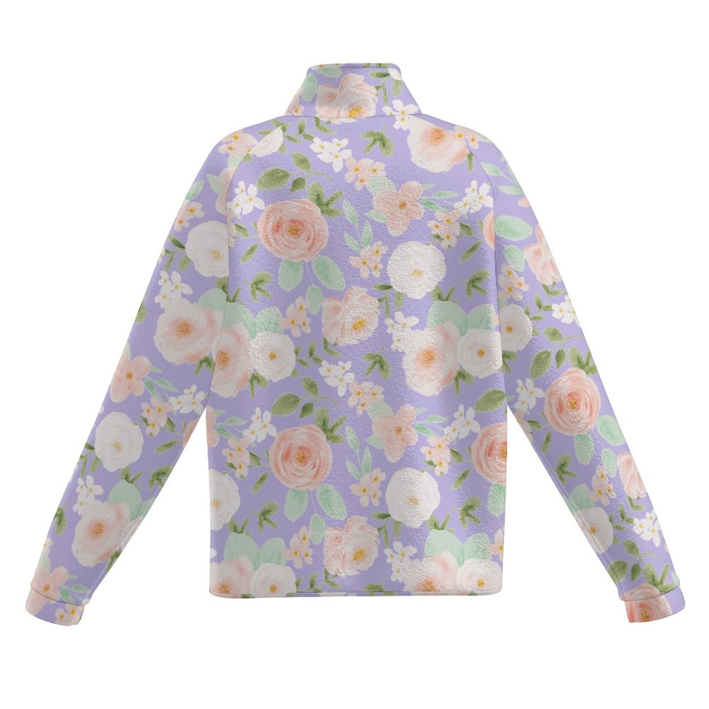 Easy Florals | Women's Casual Fleece Jacket - Warm, Soft, and Weekend-Ready