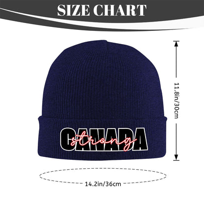 Canada Strong - Cozy Acrylic Knit Toque – Lightweight & Warm Winter Hat