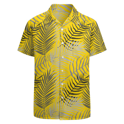 Tropical Fern Button Up Hawaiian Shirt - Perfect for your Summer Getaway!