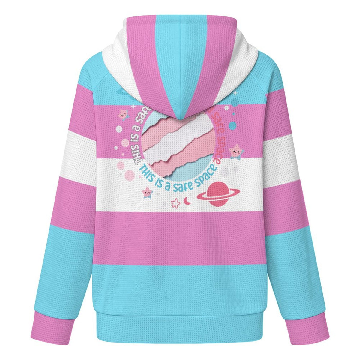 This is a Safe Space | 220gsm Hoodie Zipper Sweater(All-Over Printing)