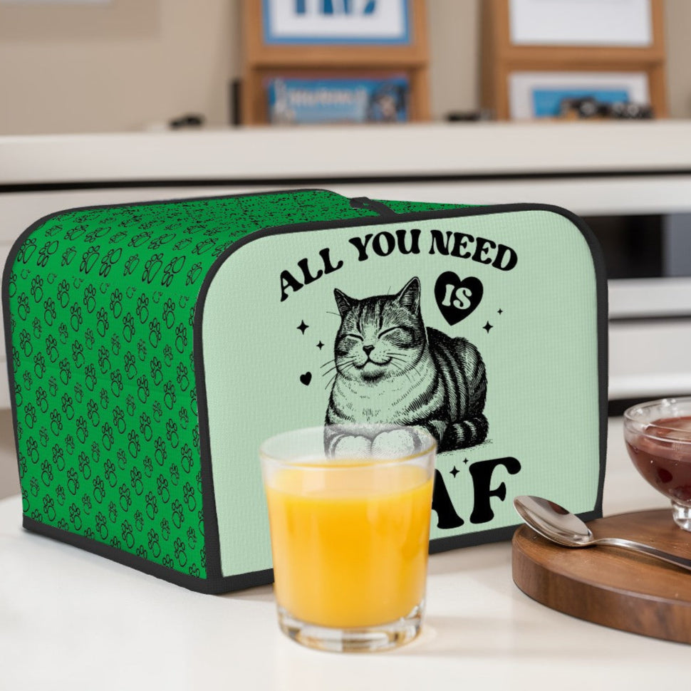 All You Need Is Loaf 4-Slice Toaster Cover – Durable, Protective, and For Cat Lovers