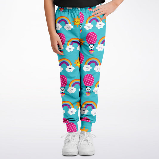 Panda Rainbows - Fashion Kids/Youth Jogger - AOP