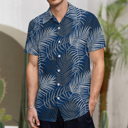 Tropical Fern Button Up Hawaiian Shirt - Perfect for your Summer Getaway!