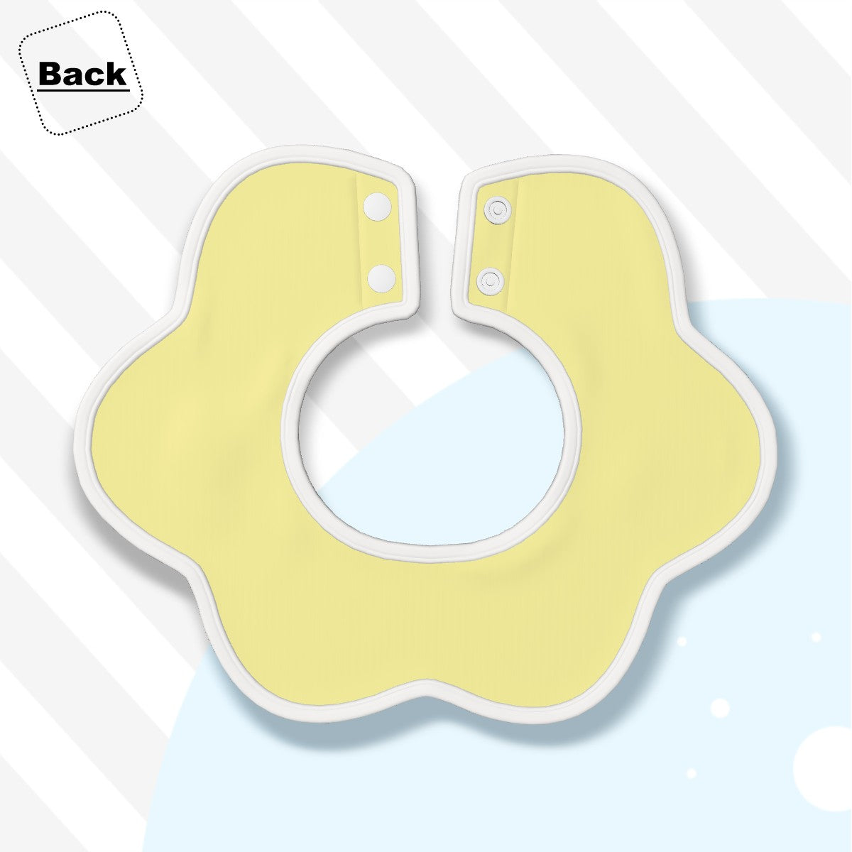 BOHO Festive - Soft Petal-Shaped Reversible Baby Bib – Cotton Comfort for Little Ones