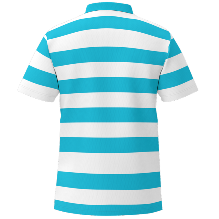 Canuck Golfer | Men’s  Eco-Friendly Performance Mesh Sports Polo Shirt – Breathable & Stylish - Back Only Print