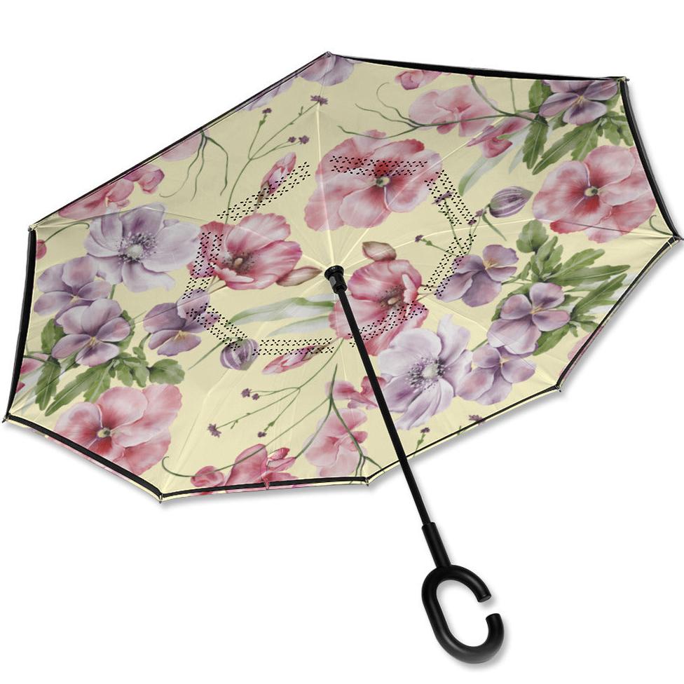 Flower Garden - Beautiful Reverse Close Umbrella