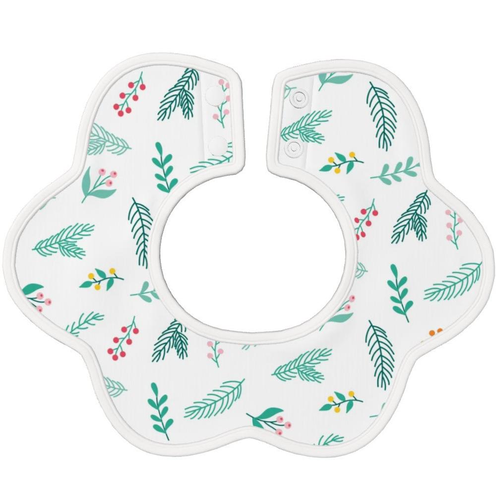 BOHO Festive - Soft Petal-Shaped Reversible Baby Bib – Cotton Comfort for Little Ones