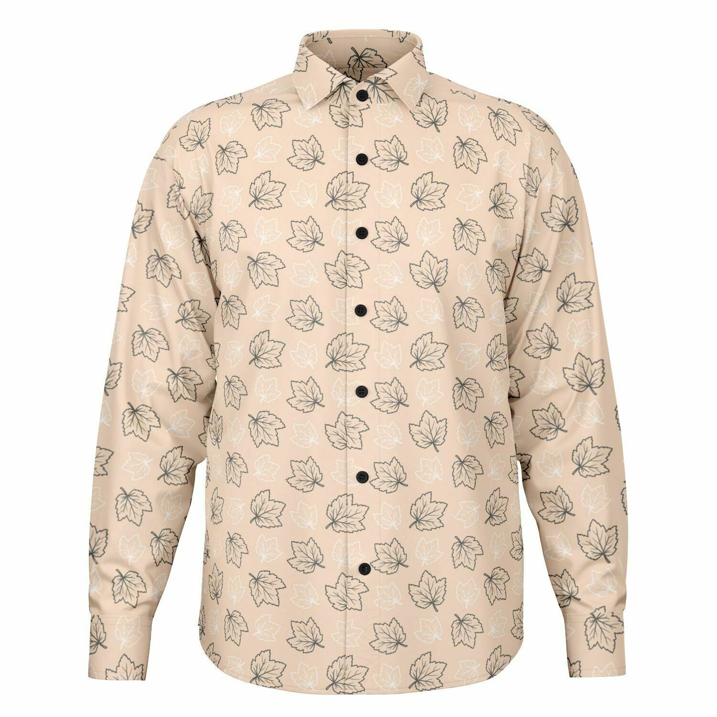 Maple Leaf Neutral Long Sleeve Button Down Shirt