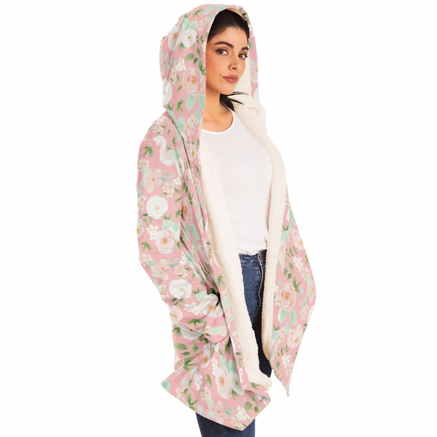 Easy Florals | Microfleece Cloak – Ultra-Soft Warmth & Deep Pockets