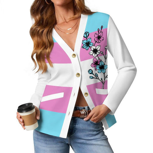Cherry Blossoms | Women's Cardigan - Show Your Pride