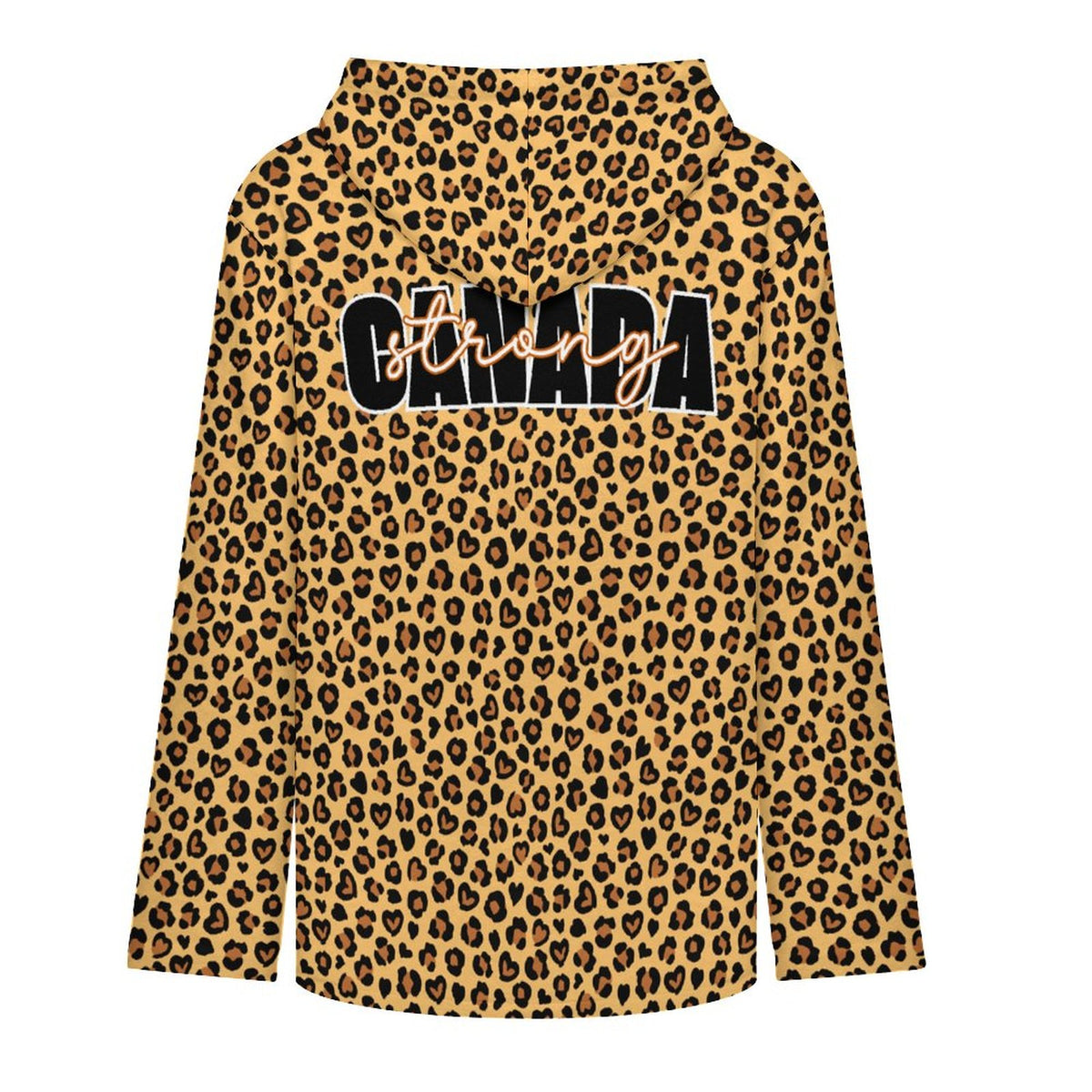CANADA Strong | 250gsm Fleece Jacket with Hood - Cheetah Print