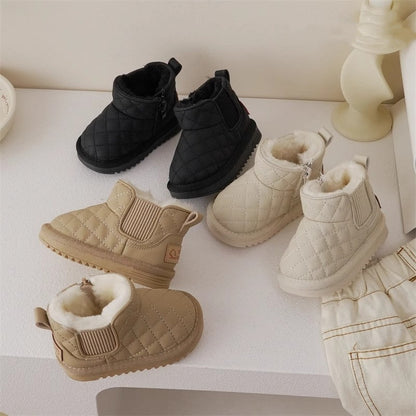 Quilted Winter Booties for Babies & Toddlers – Snug Fit for Cozy Winter Days