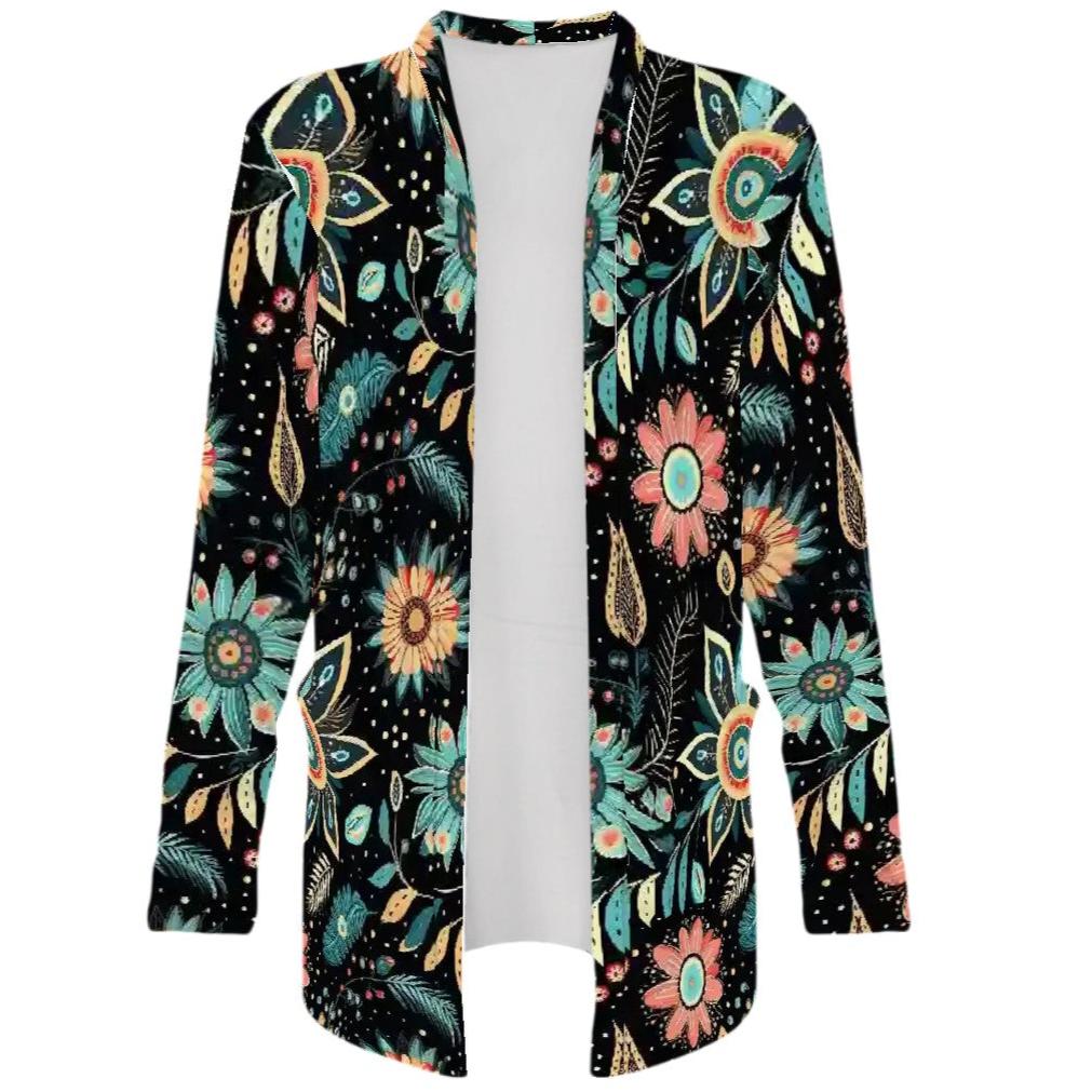 BOHO Western - Women's Long-Sleeved Cardigan with Pockets - Soft, Stretchy & Stylish