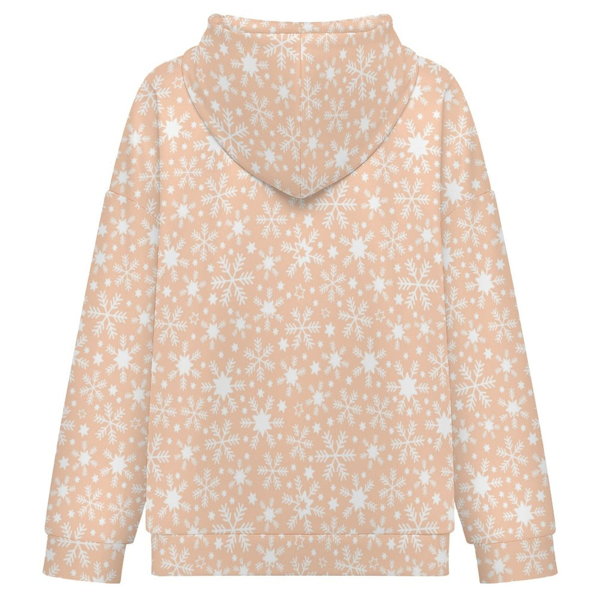 Let it Snow | Women's Full-Zip Hoodie – Soft, Warm & Comfortable Casual Hoodie - Pastels