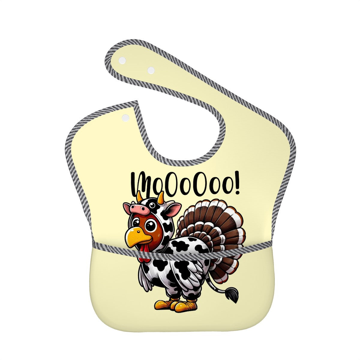 Mooing Turkey Thanksgiving Bib – Waterproof & Hilarious!