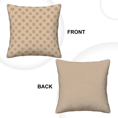 Snowflake - Diamond Pattern Corduroy Throw Pillow Covers (Double-Sided Design)