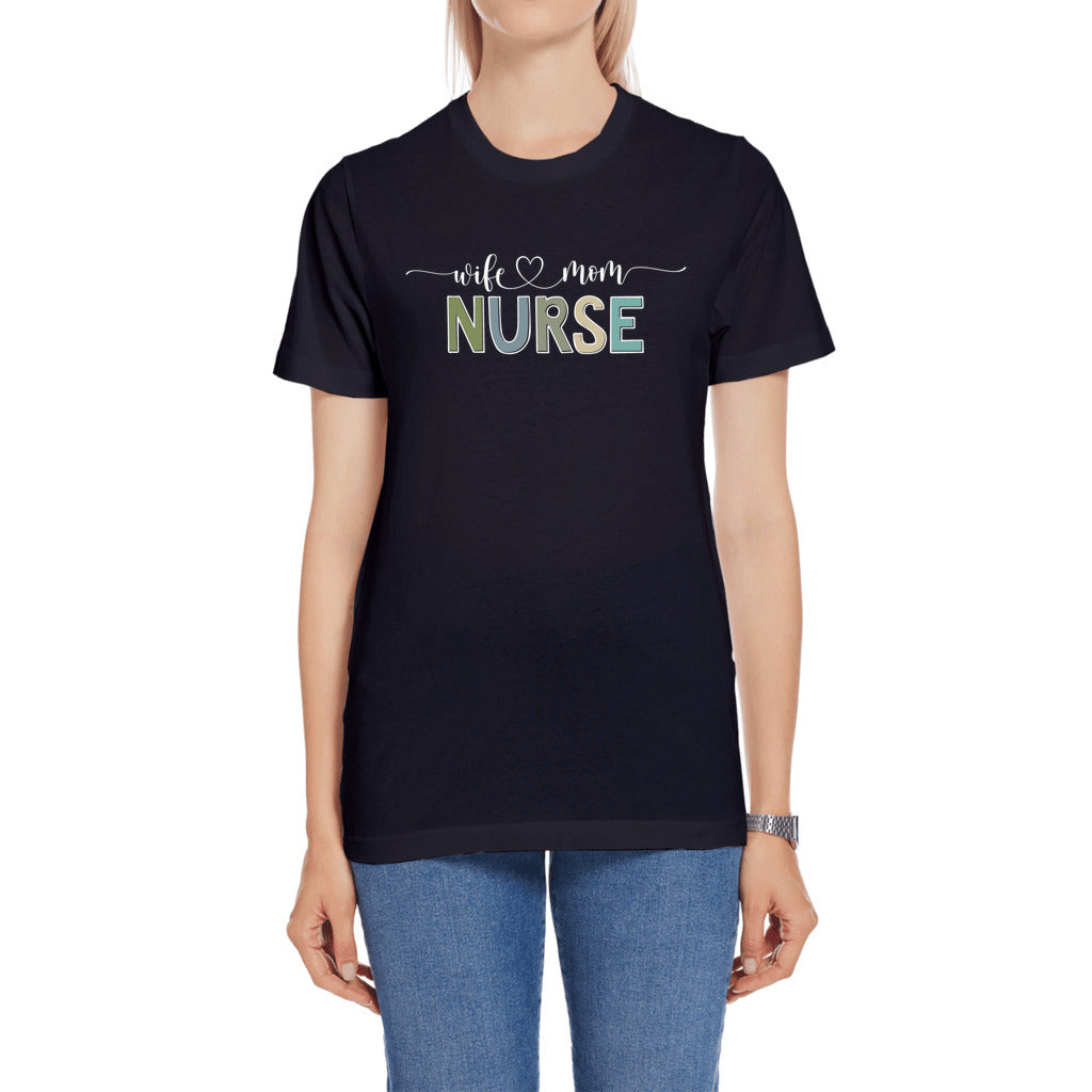 Wife Mom Nurse - Premium Jersey T-Shirt