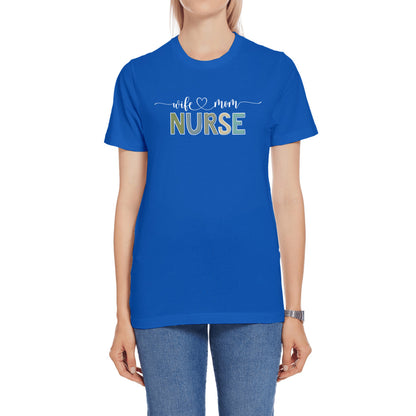 Wife Mom Nurse - Premium Jersey T-Shirt