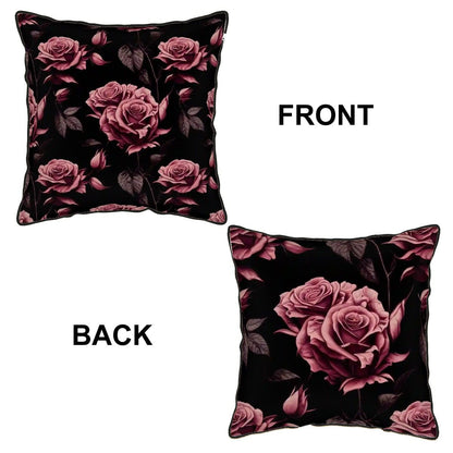 Velvet Bordered Pillow Covers (Double-Sided Design)