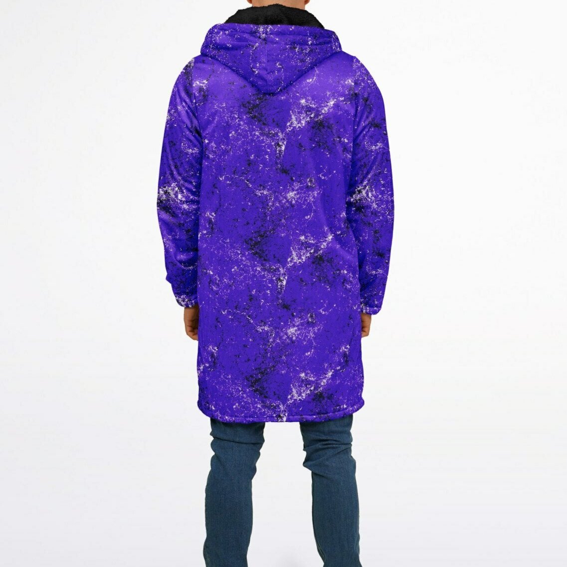 Grunge Zipper Cloak/Cape – Stylish, Warm, and Functional Purple copy