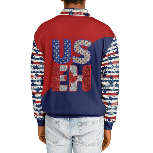 Retro US-EH - Premium Heavyweight Baseball Jacket – Unique Design, Comfort & Style