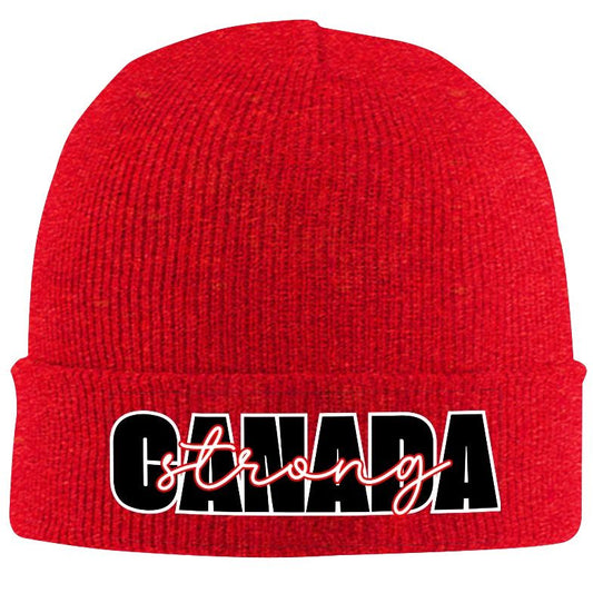 Canada Strong - Cozy Acrylic Knit Toque – Lightweight & Warm Winter Hat