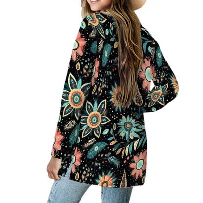 BOHO Western - Women's Long-Sleeved Cardigan with Pockets - Soft, Stretchy & Stylish