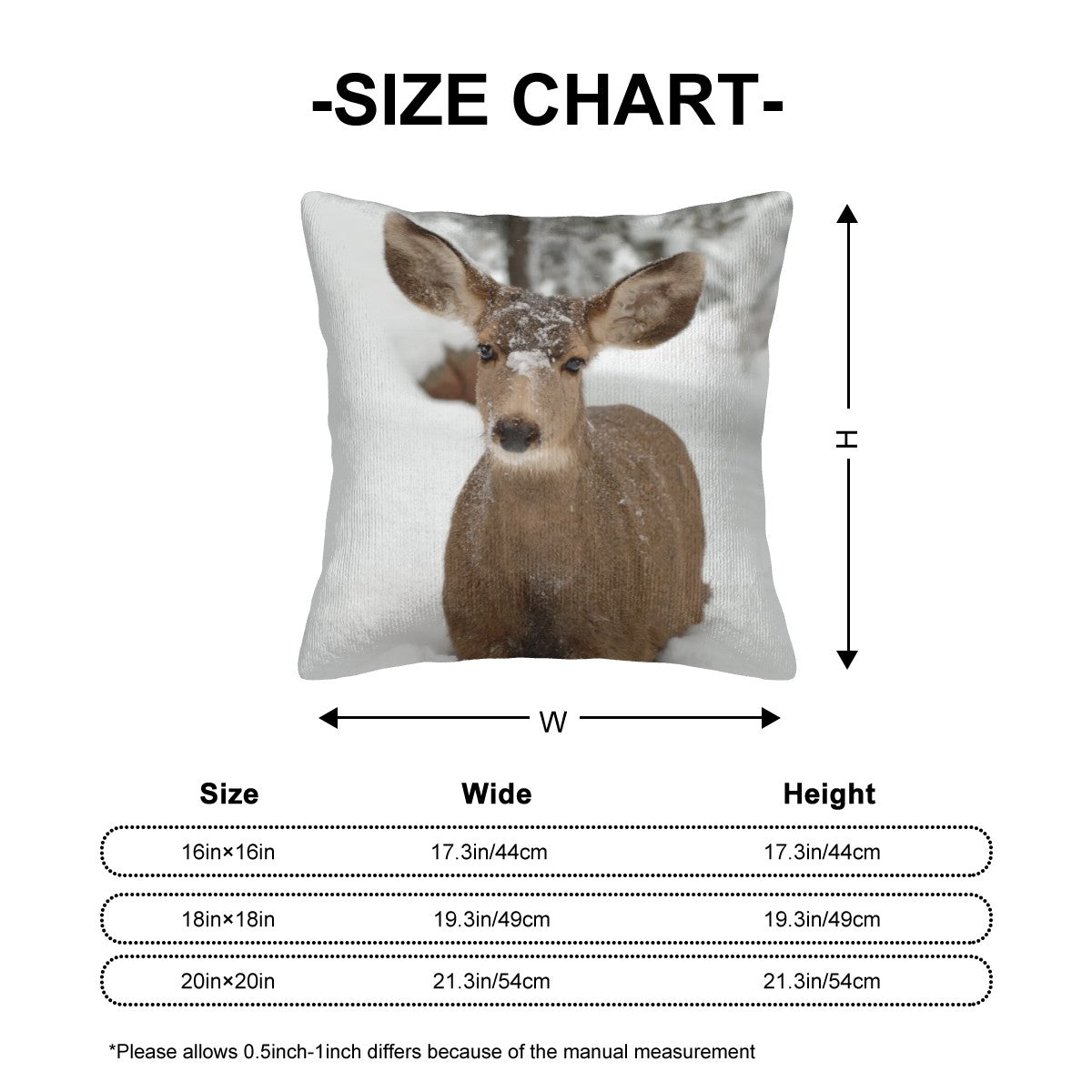 Majestic Moose - Corduroy Throw Pillow Covers with Core (Double-Sided Design)