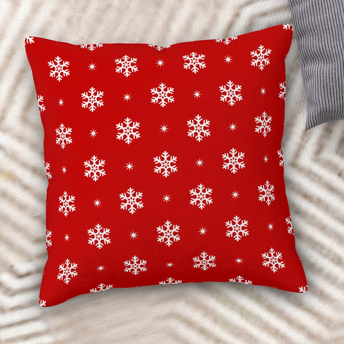 Corduroy Throw Pillow Covers with Core (Double-Sided Design)