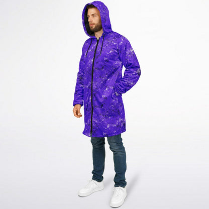 Grunge Zipper Cloak/Cape – Stylish, Warm, and Functional Purple copy