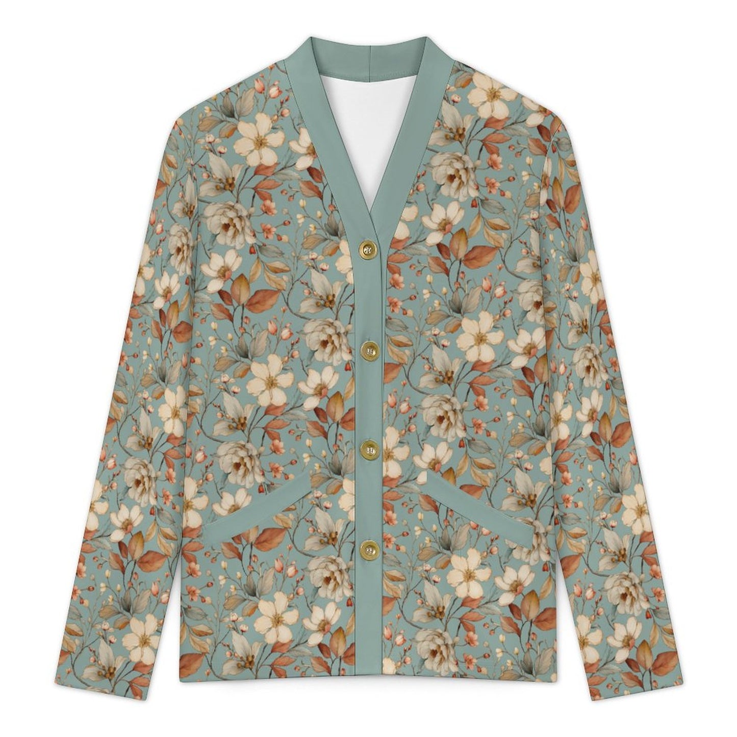 Green 170gsm Women's Lightweight Cardigan